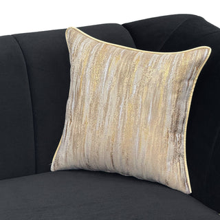 3 Seater Sofa With Rolled Arms, Vertical Channel Tufted Backrest