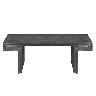 American Vintage Industrial Coffee Table, Double Tier Design