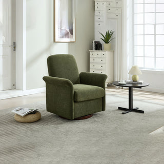 Modern Swivel Barrel Accent Chair With Base
