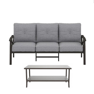 Patio Furniture Set With Coffee Table And Cushions For Backyard
