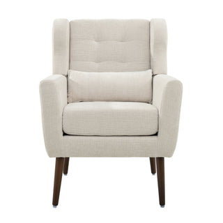 Modern Accent Chair Upholstered Foam Filled Living Room Chairs Comfy Reading Chair Mid-Century Modern Chair With Fabric Lounge Arm Chairs Armchair For Living Room Bedroom