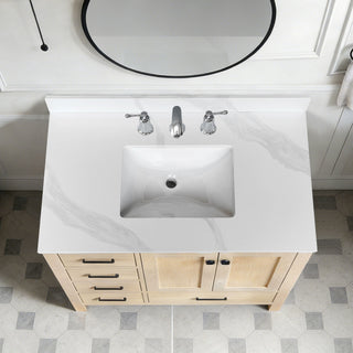 Bathroom Vanity Top With Undermount Sink, 3 Pre Drilled Holes