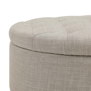 Tufted Storage Ottoman With Upholstery