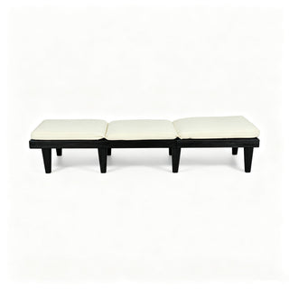 Ariana - Chaise Lounge With Cushion For Outdoor - Black