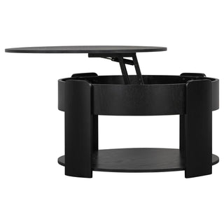 Round Lift Top Coffee Table With Hidden Storage
