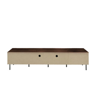 TV Stand For TVs Up To 85" With Closed Storage, Soft Closing Hinges - Walnut