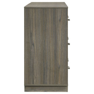Edmondson - 9 Drawer Dresser With Hidden Jewelry Tray - Natural / Gray