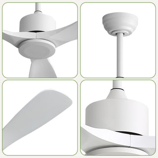 52" All Ceiling Fan With DC Reversible Motor, 3 Blades