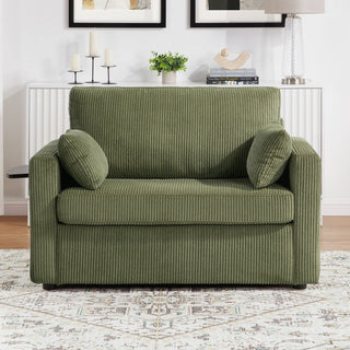 Sleeper Sofa With Foldable Mattress, USB Ports, Side Table & Storage Pocket