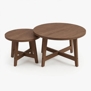 Round Nesting Stackable Tables For Living Room