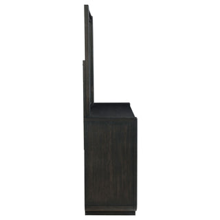 Bangor - 8 Drawer Dresser With Mirror Set - Black