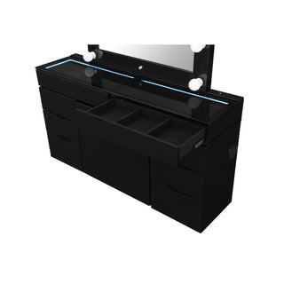 Elisa - Vanity Set With Stool And LED Bulbs