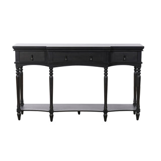 Retro Console Table With 3 Soft Close Drawers