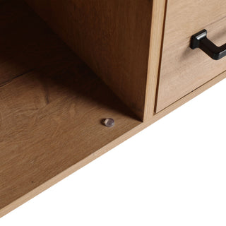 60" Freestanding Bathroom Vanity With Soft Close Doors And Drawers, (Vanity Only) - Imitative Oak