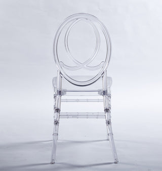 Dining Chair, Plastic Seat, Welding Chair (Set of 4) - Transparent