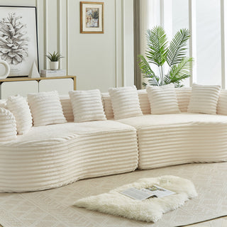 Sectional Sofa, Oversized 4 Seater With Deep Seat Design