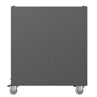 Sturdy Metal Tool Storage Cabinet With Wheels Durable Garage, Office & Home Organizer Steel