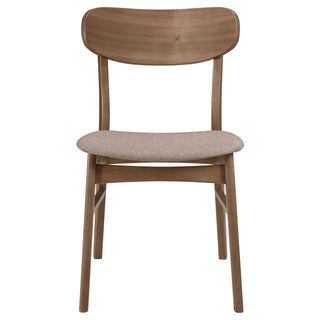 Whisten - Dining Set With Rounded Tabletop And Upholstered Chairs
