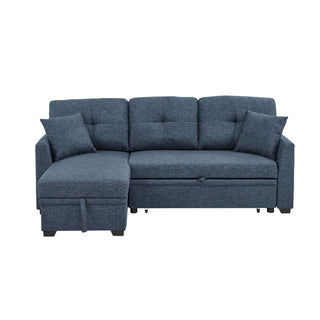 Upholstered Sectional & Pull Out Bed And Chaise Storage