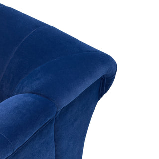 3 Seater Sofa With Rolled Arms, Vertical Channel Tufted Backrest