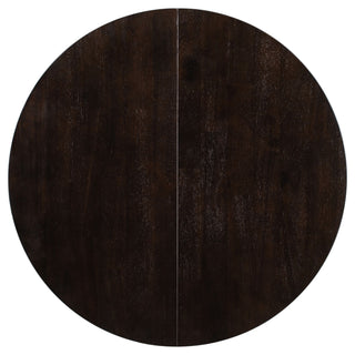 Gia - Round Extendable Dining Table With 16" Leaf Wood
