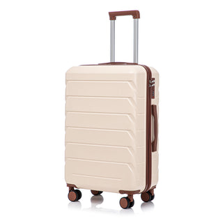 Hard Shell Luggage With Scratch Resistant Surface, 4 Wheels, Combination Lock & Side Hooks