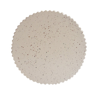 Side Table With Speckled Ribbed Texture