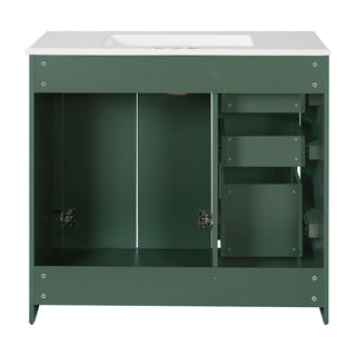 Bathroom Vanity With Sink Combo, Storage Cabinet, Freestanding Set With 3 Drawers & Soft Closing Doors