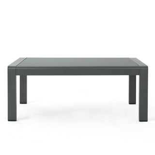 Outdoor Coffee Table Aluminum And Glass