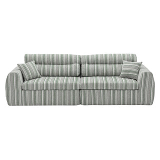 3 Seater, Couch With Throw Pillows For Living Room