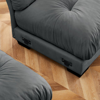 Super Comfort Oversized Modular Sectional Sofa, Deep Seat Convertible L Shaped Couch