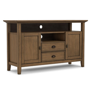 Redmond - Tall TV Media Stand - Rustic Natural Aged Brown