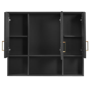 Modern Wall Mounted Medicine Cabinet With Adjustable Shelves, Soft Close Doors, High Define Mirror