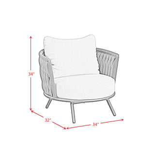 Bali - Chairs With Olefin (Set of 2) - Dark Gray
