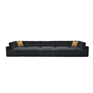 Custom Configuration Modular Sectional With Toss Pillows
