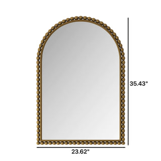 Vintage Iron Art Arch Mirror, Wall Hanging Or Table Display
