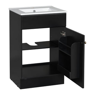 Bathroom Vanity With Sink, Cabinet With Adjustable Shelf