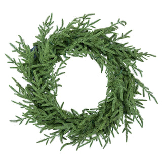 4 Piece Christmas Artificial Trees With Sturdy Bases, Pre Lit Wreath & Garland, Warm LED Lights, Indoor Holiday Decor - Green