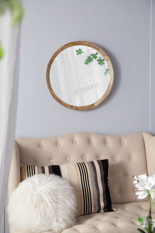Transitional Decor Style Wall Mirror Decor With Frame For Bathroom