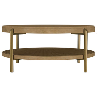 Benson - Round Table With Storage Shelf