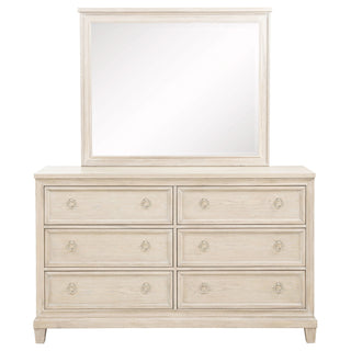 Wedner - 6 Drawer Dresser With Mirror - Oak