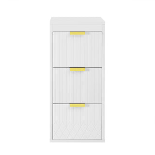 Wall Mounted Floating Cabinet With Side Cabinet Combo, Rectangular Ceramic Sink Vanity