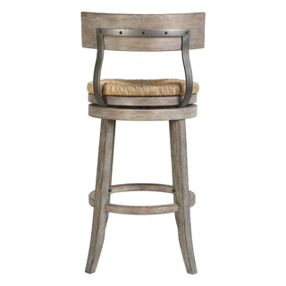 Stool With Natural Seagrass Seat