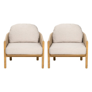 Grotta - Outdoor Wood Club Chair (Set of 2)