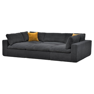 Custom Configuration Modular Sectional With Toss Pillows