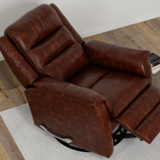 Swivel Recliner With Manual Adjustable Footrest