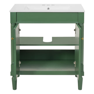 Bathroom Vanity Cabinet With Sink, Soft Close Doors, Storage Cabinet