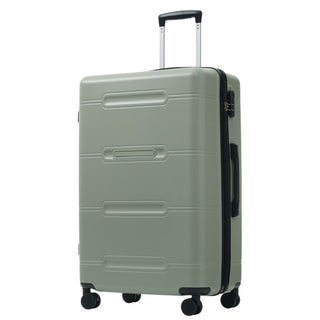 6 Piece Lightweight Hardshell Luggage Set With Double Spinner Wheels, Password Lock