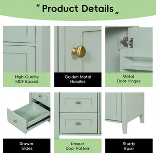Bathroom Vanity With Sink, 3 Drawers & Cabinet With Adjustable Shelves
