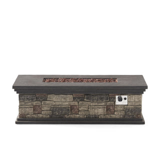 Fire Pit With Lightweight Concrete And Steel Frame